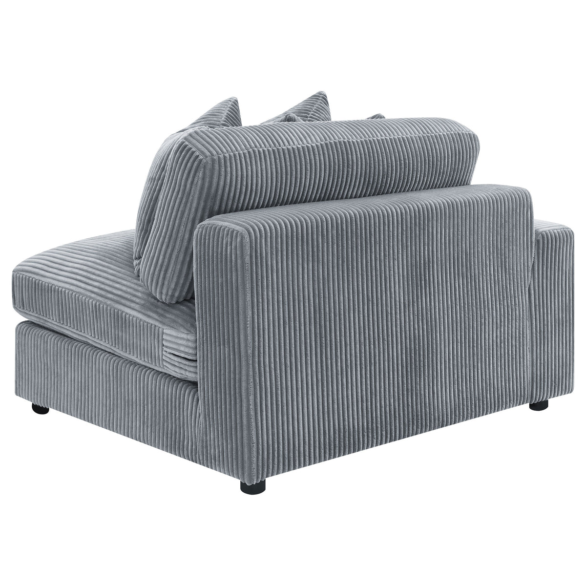 Blaine 2-Piece Corduroy Reversible Chaise Sectional Sofa - Fog