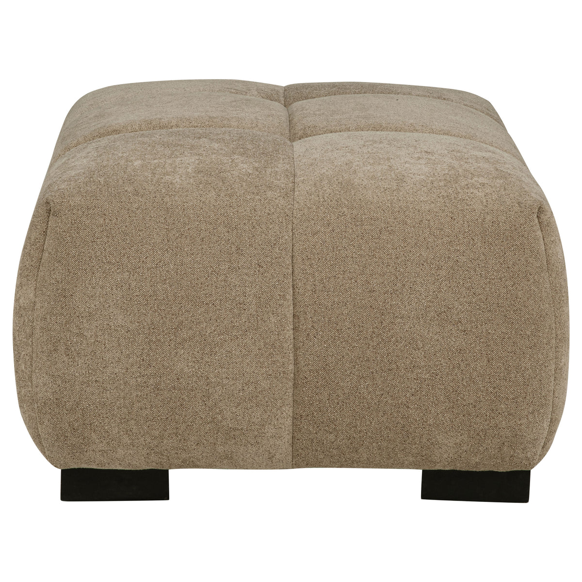 Octavia Tufted Upholstered Rectangular Ottoman - Camel