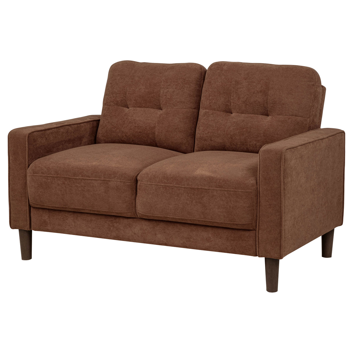 Bowen II Fabric Upholstered Track Arm Loveseat - Rust