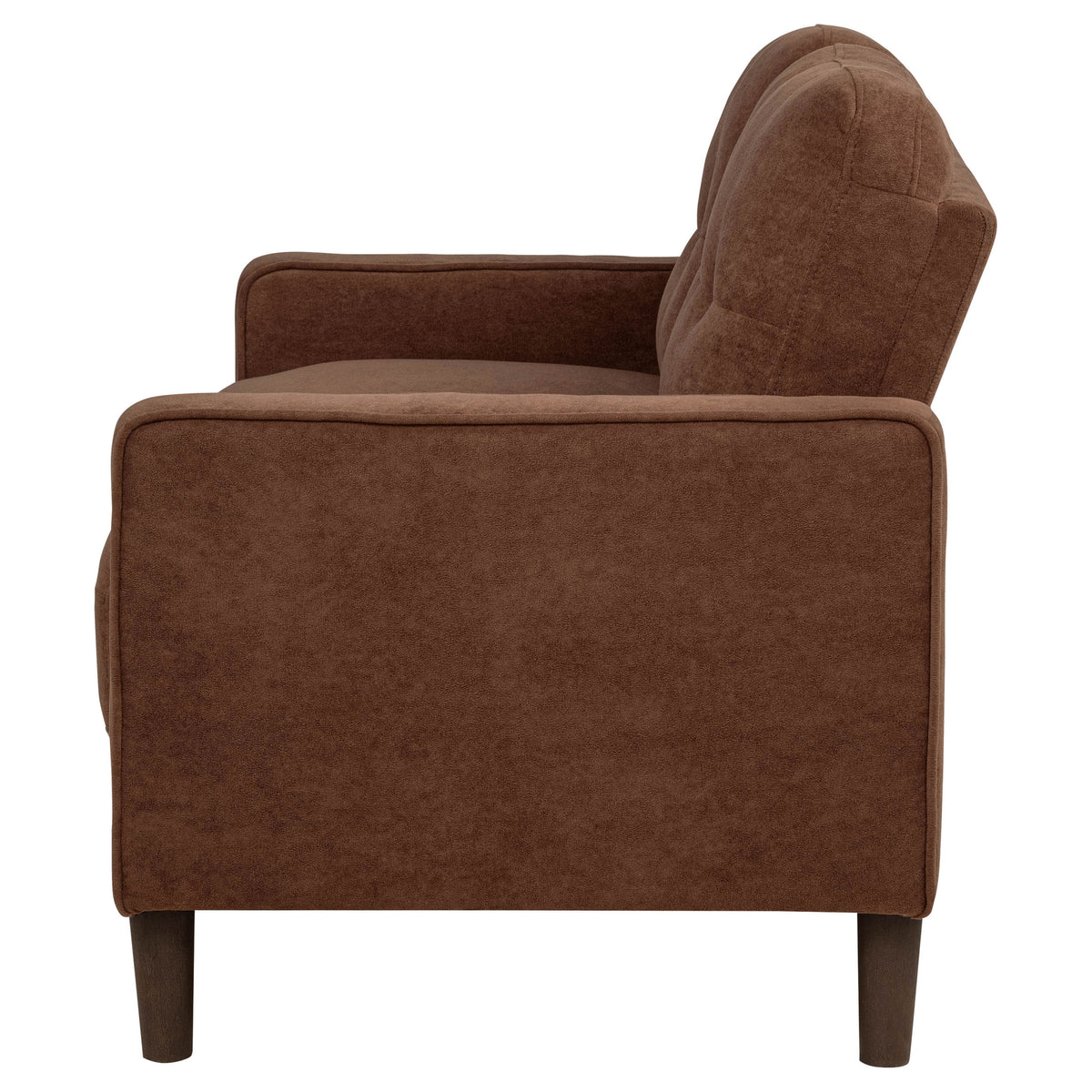 Bowen II Fabric Upholstered Track Arm Loveseat - Rust