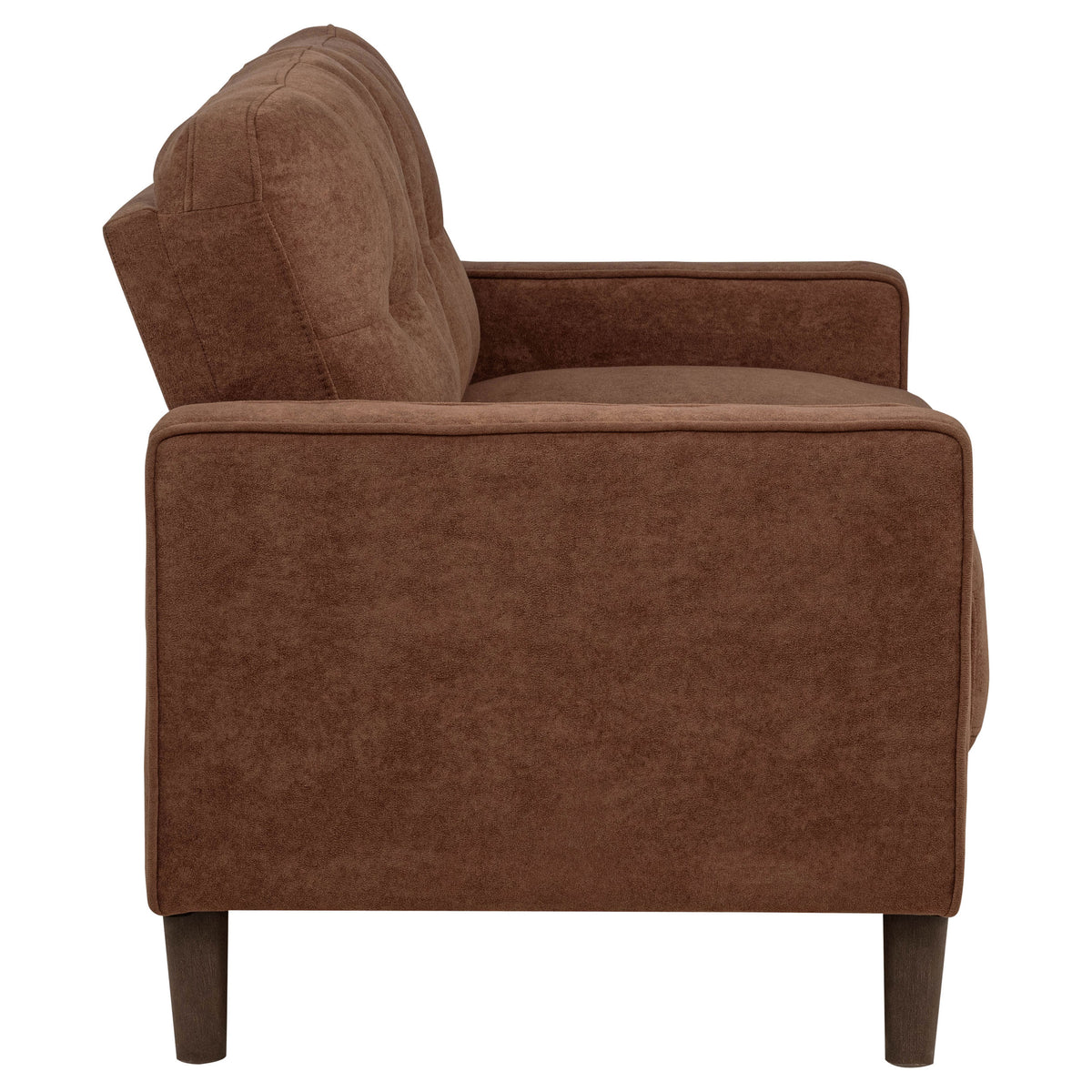 Bowen II Fabric Upholstered Track Arm Loveseat - Rust