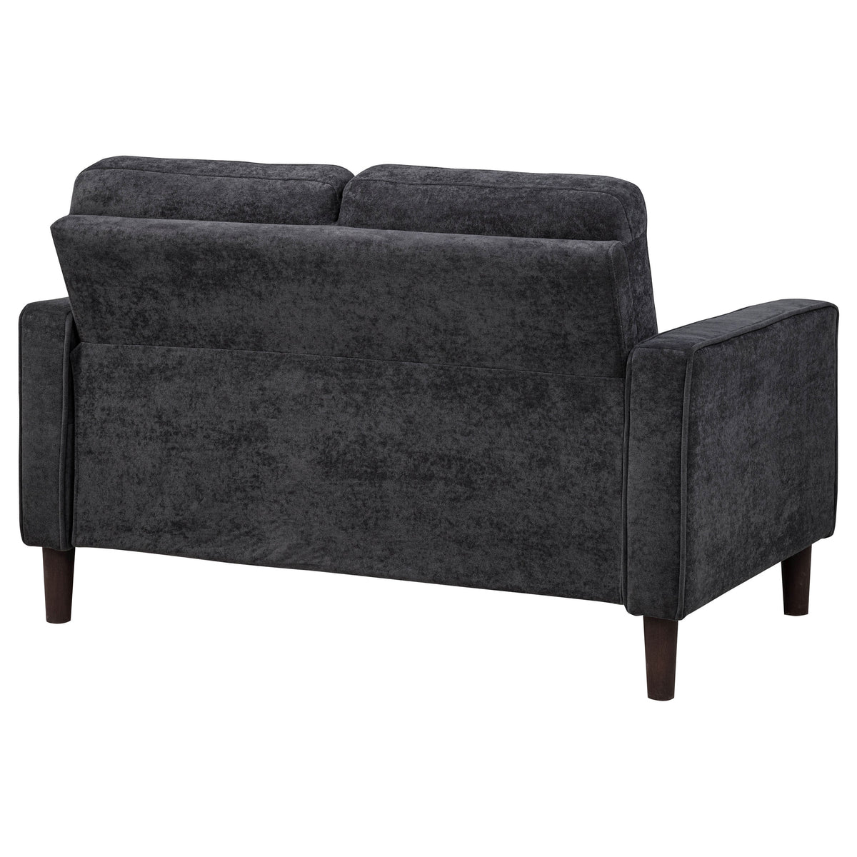 Bowen II Fabric Upholstered Track Arm Loveseat - Steel Grey