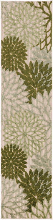 Aloha ALH05 Ivory Green Rug - Runner