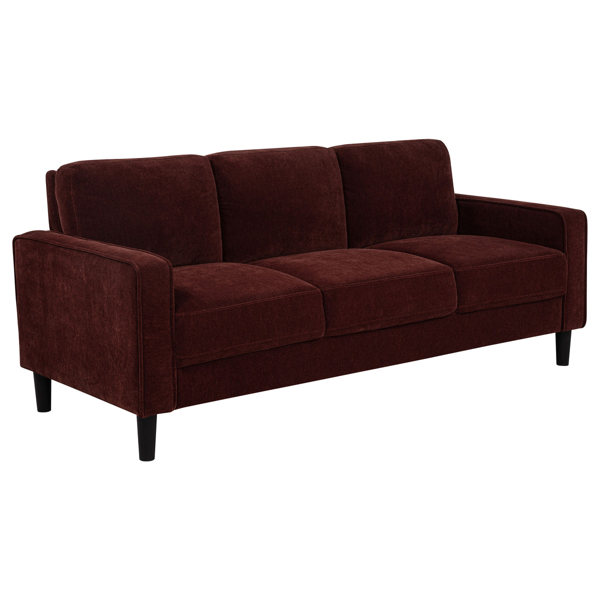 Ruth 3-piece Fabric Upholstered Track Arm Sofa - Rust