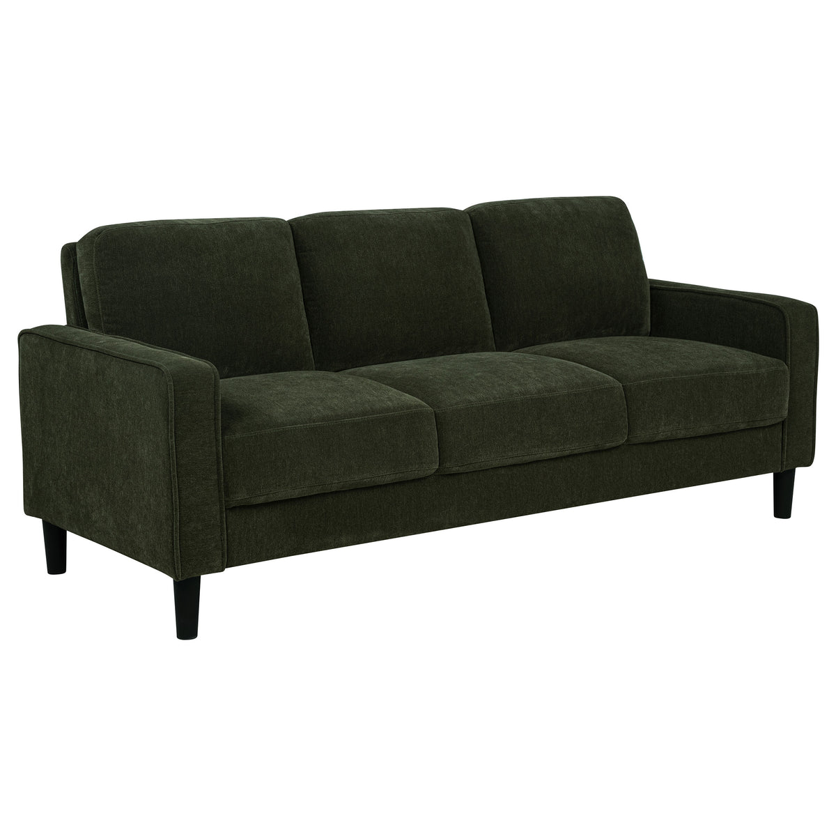 Ruth 3-piece Fabric Upholstered Track Arm Sofa - Matcha