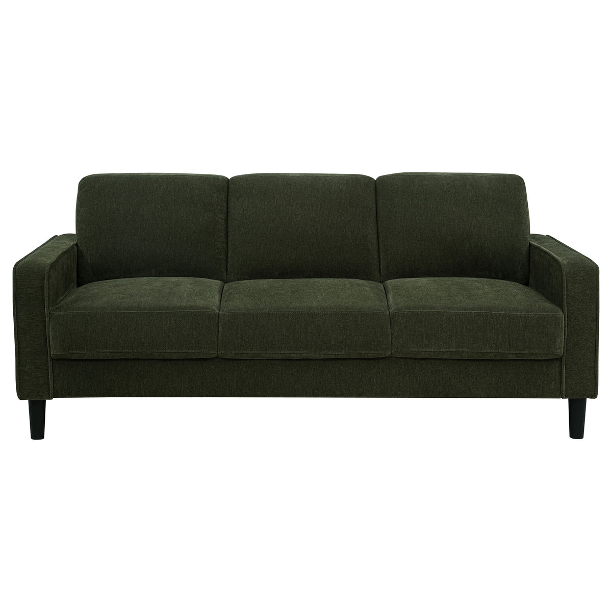 Ruth 3-piece Fabric Upholstered Track Arm Sofa - Matcha