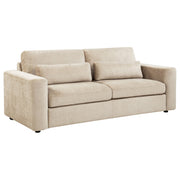 Amador Chenille Upholstered Track Arm Sofa - Camel