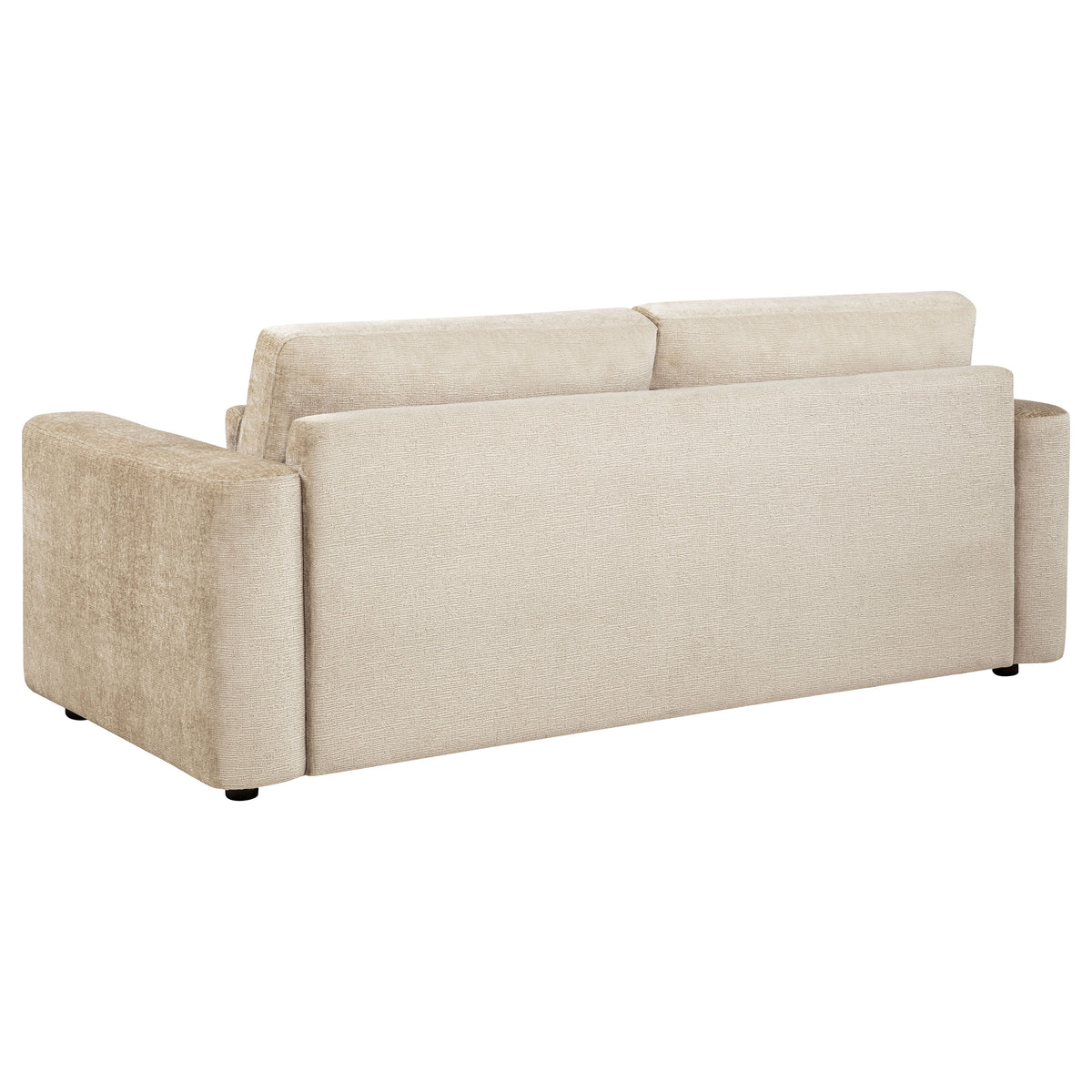 Amador Chenille Upholstered Track Arm Sofa - Camel