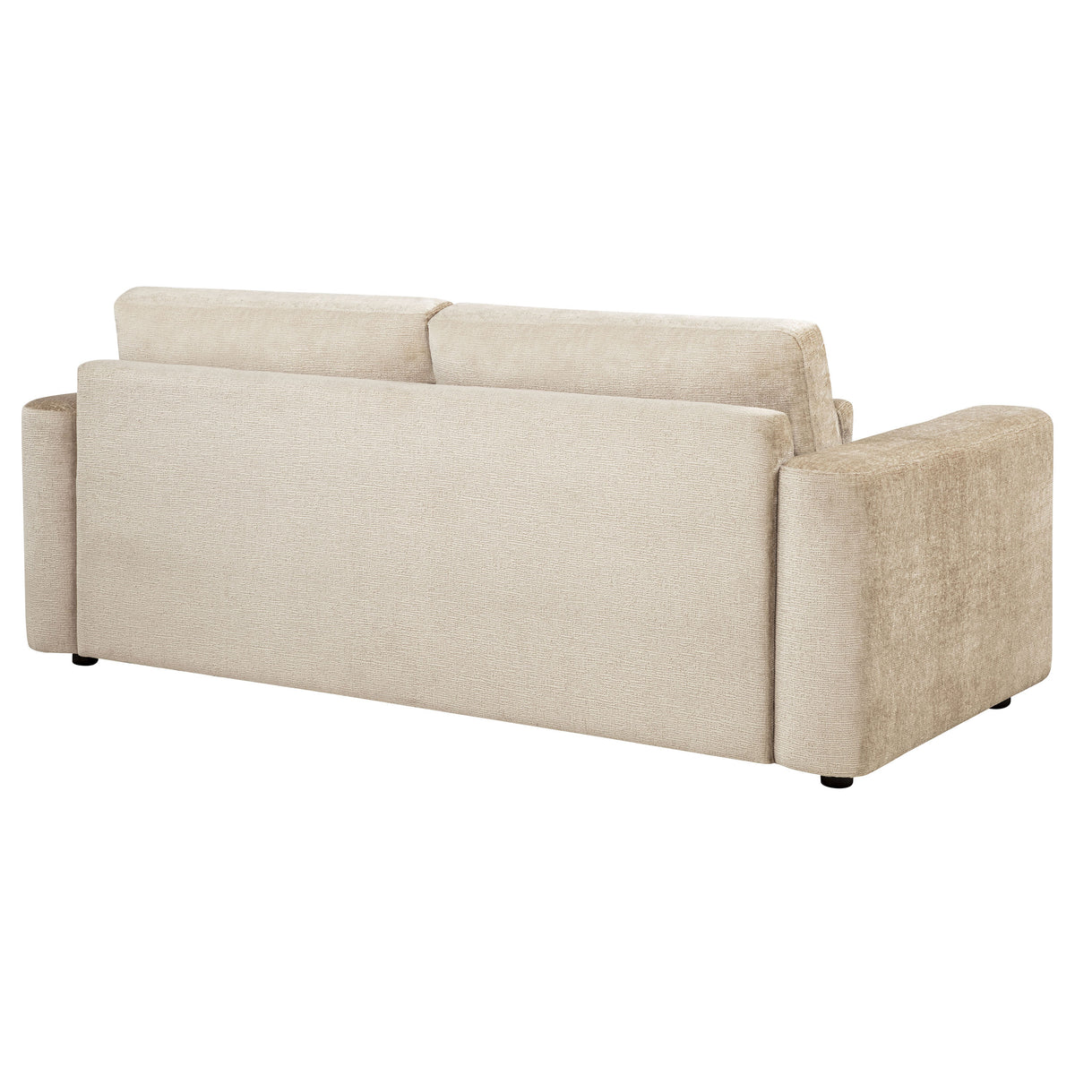 Amador Chenille Upholstered Track Arm Sofa - Camel