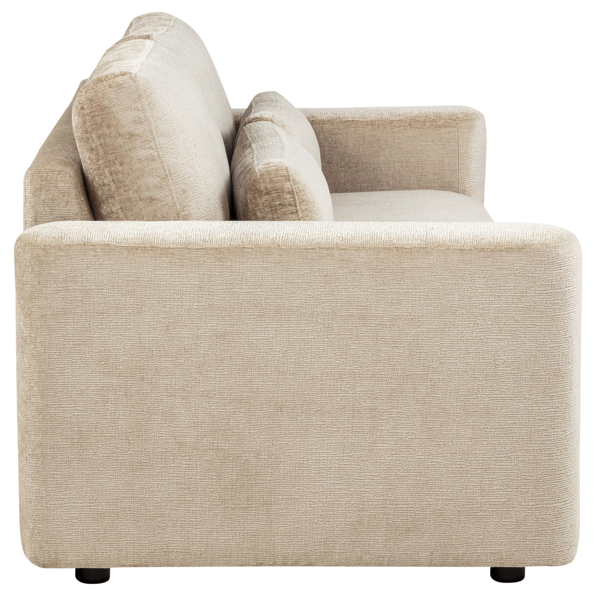 Amador Chenille Upholstered Track Arm Sofa - Camel
