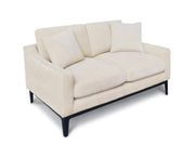 Duarte Transitional Upholstered Loveseat with Reversible Cushions - Latte