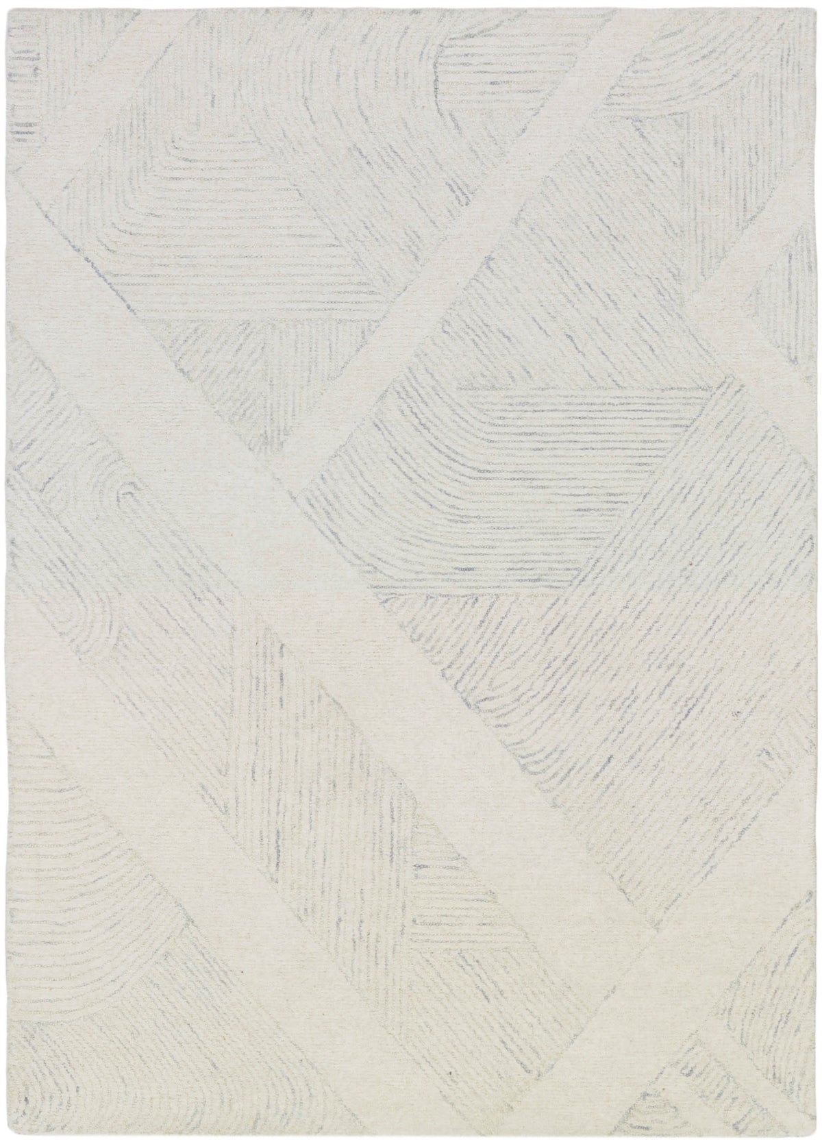 Pure Patterns PRN01 Ivory Grey Rug - Rectangle