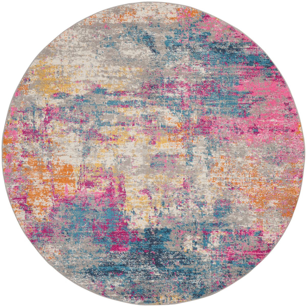 Passion PSN36 Ivory Multicolor Rug - Round
