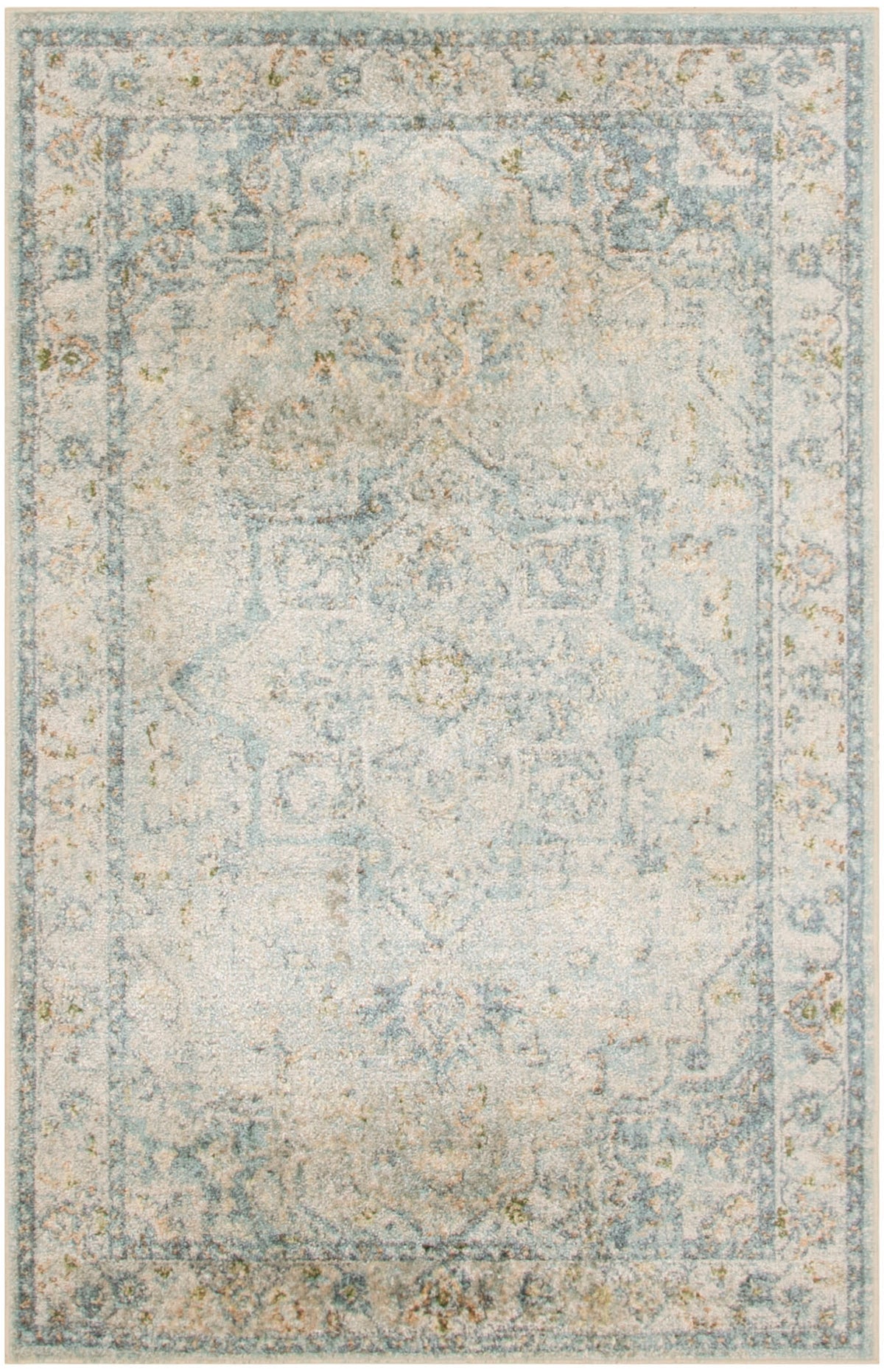 Astra Machine Washable ASW12 Light Blue Rug - Rectangle