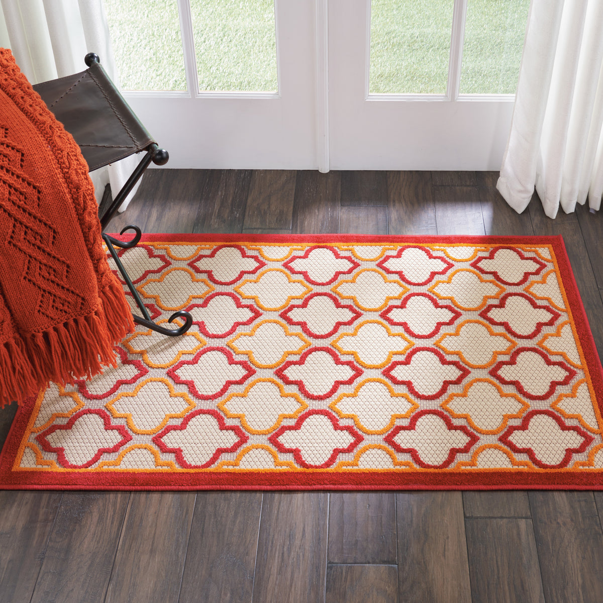 Aloha ALH06 Red Rug - room scene