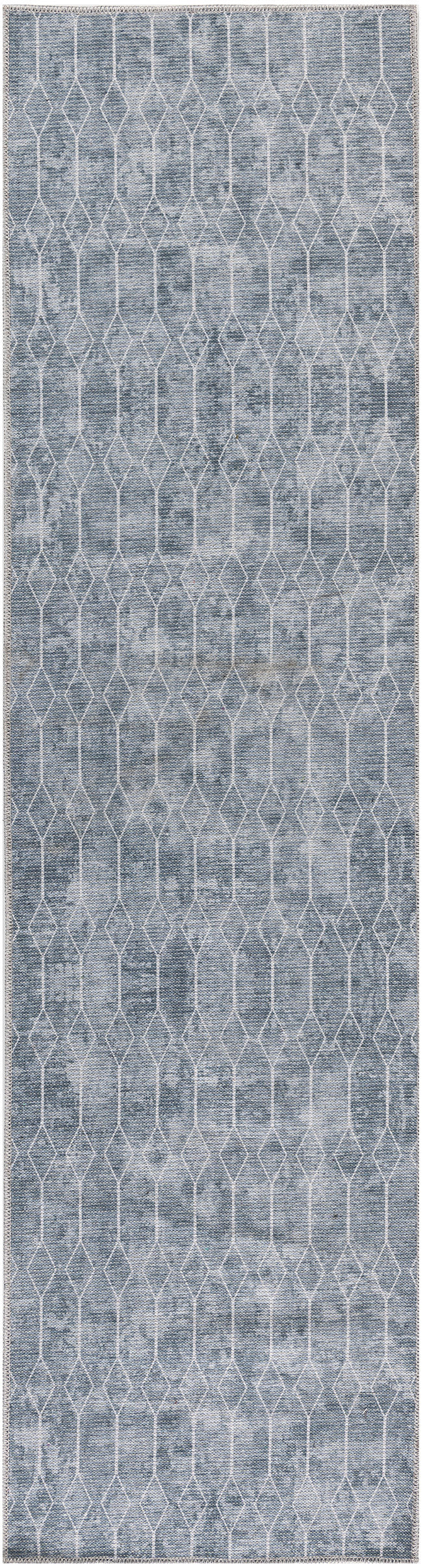 New Concept Washables SR107 Blue Grey Rug - Runner