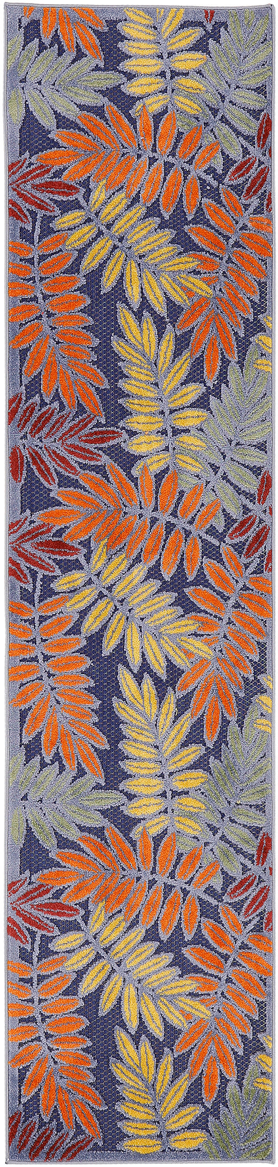 Aloha ALH18 Navy Multicolor Rug - Runner