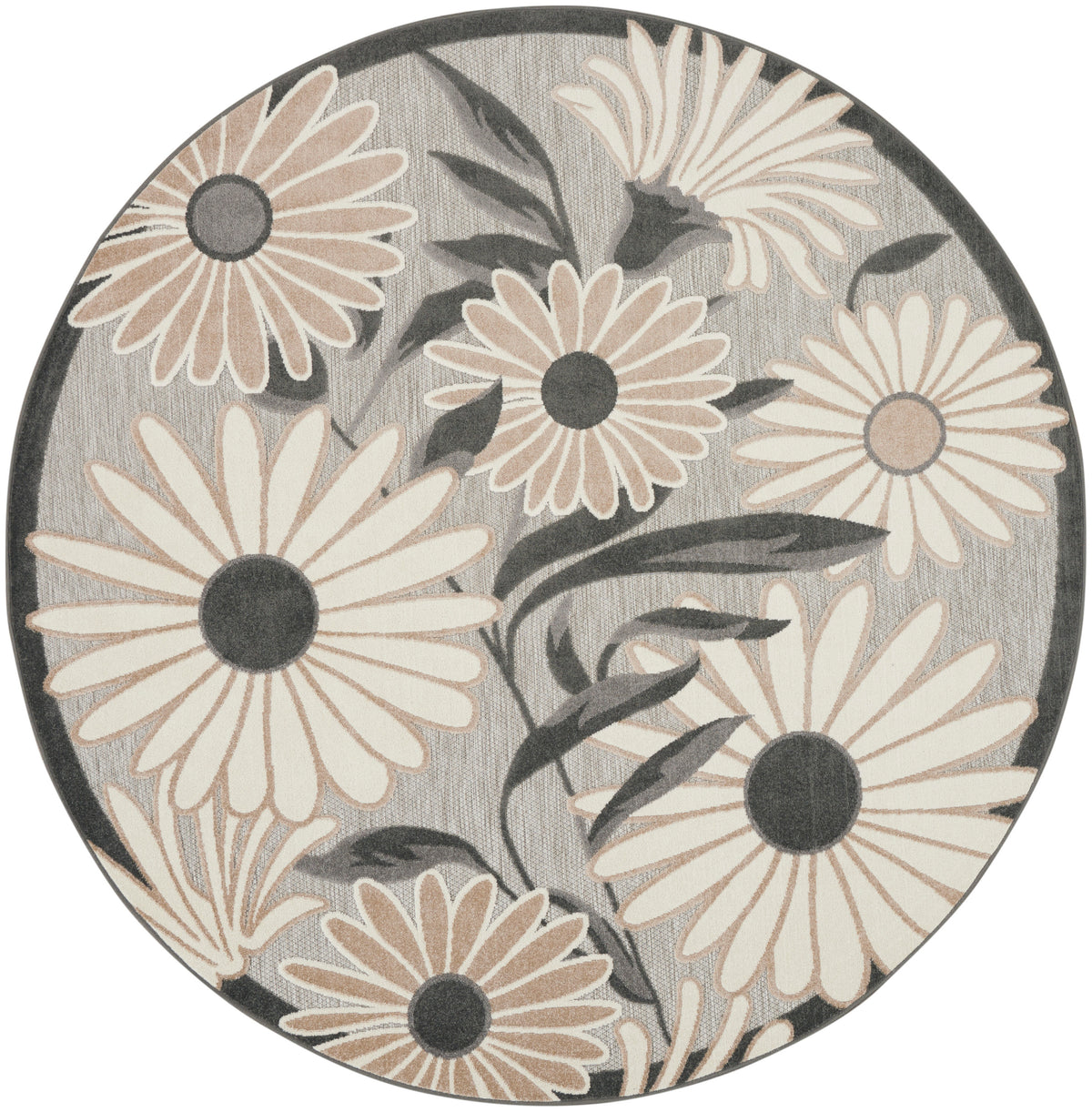 Aloha ALH33 Beige Rug - Round