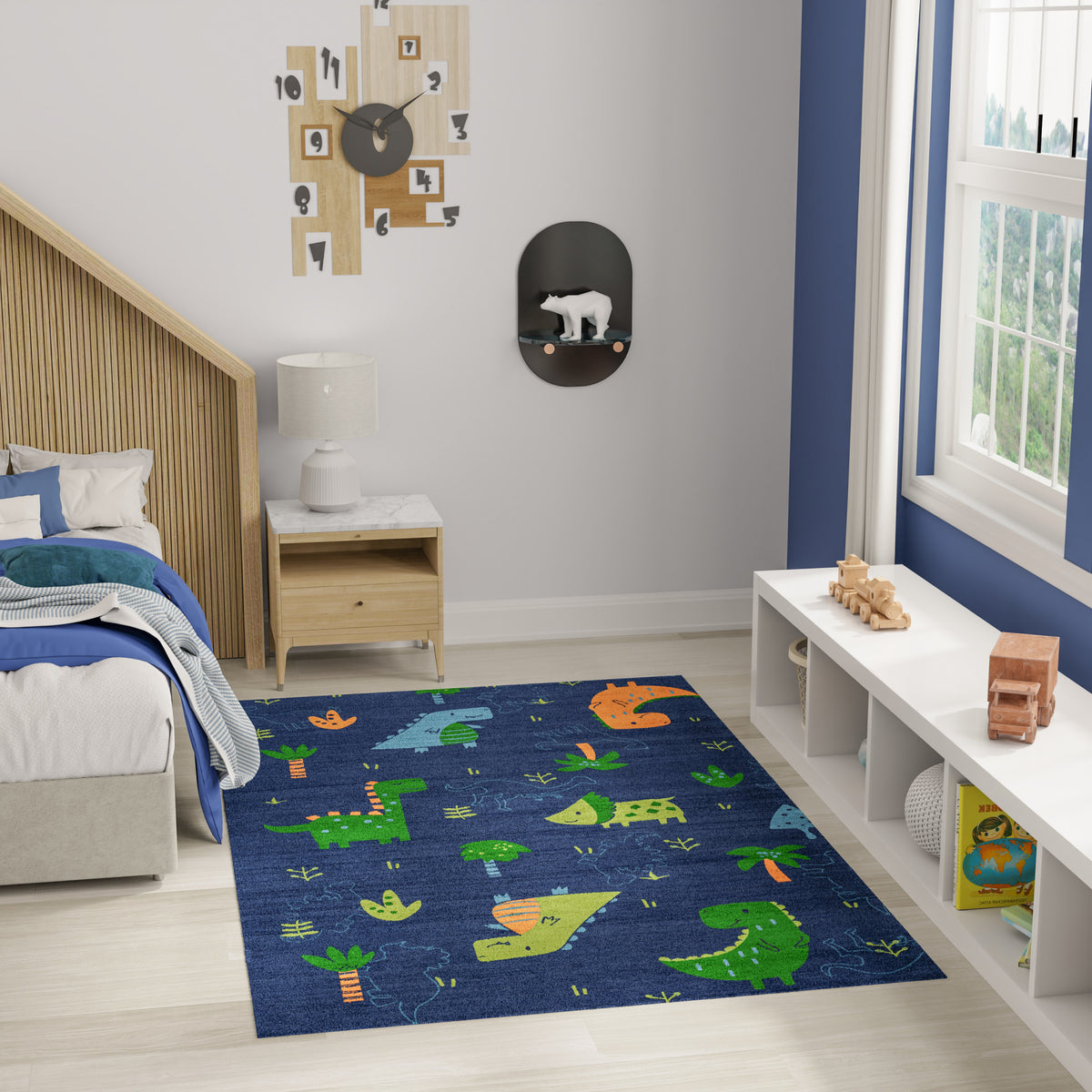 Imagination IMA16 Navy Multicolor Rug - room scene