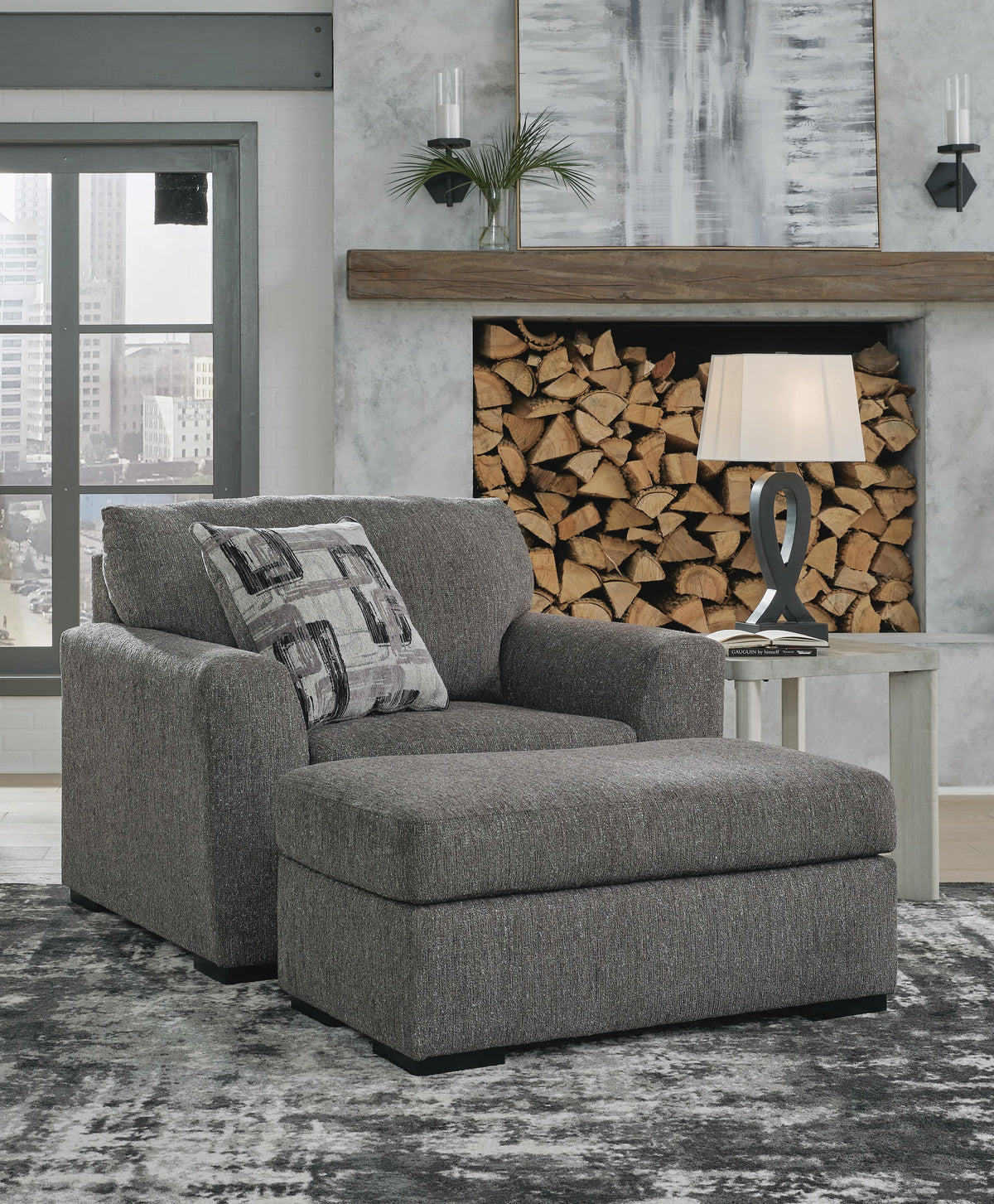Gardiner Oversized Chair and Ottoman