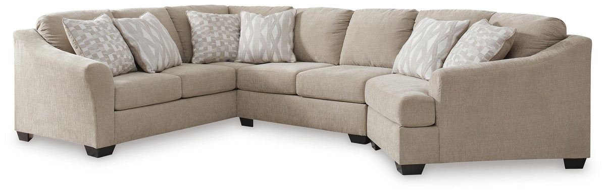 Brogan Bay 3-Piece Sectional with Cuddler Chenille