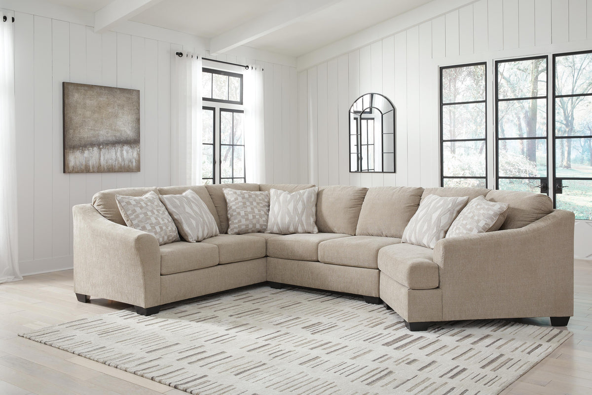 Brogan Bay 3-Piece Sectional with Cuddler Chenille