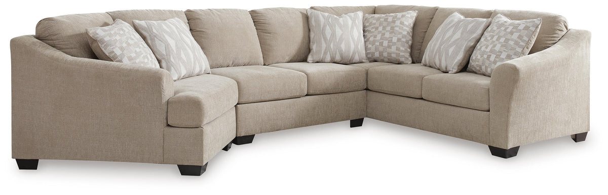 Brogan Bay 3-Piece Sectional with Cuddler Chenille