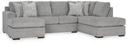 Casselbury 2-Piece Sectional with Chaise Velvet