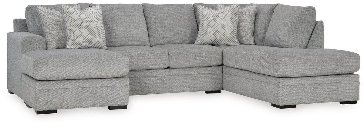 Casselbury 2-Piece Sectional with Chaise Velvet
