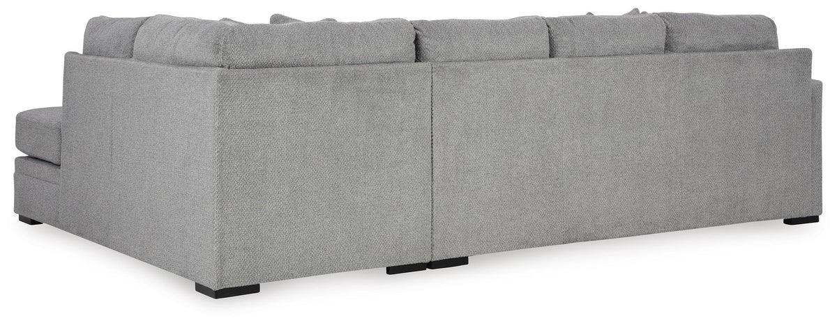 Casselbury 2-Piece Sectional with Chaise Velvet