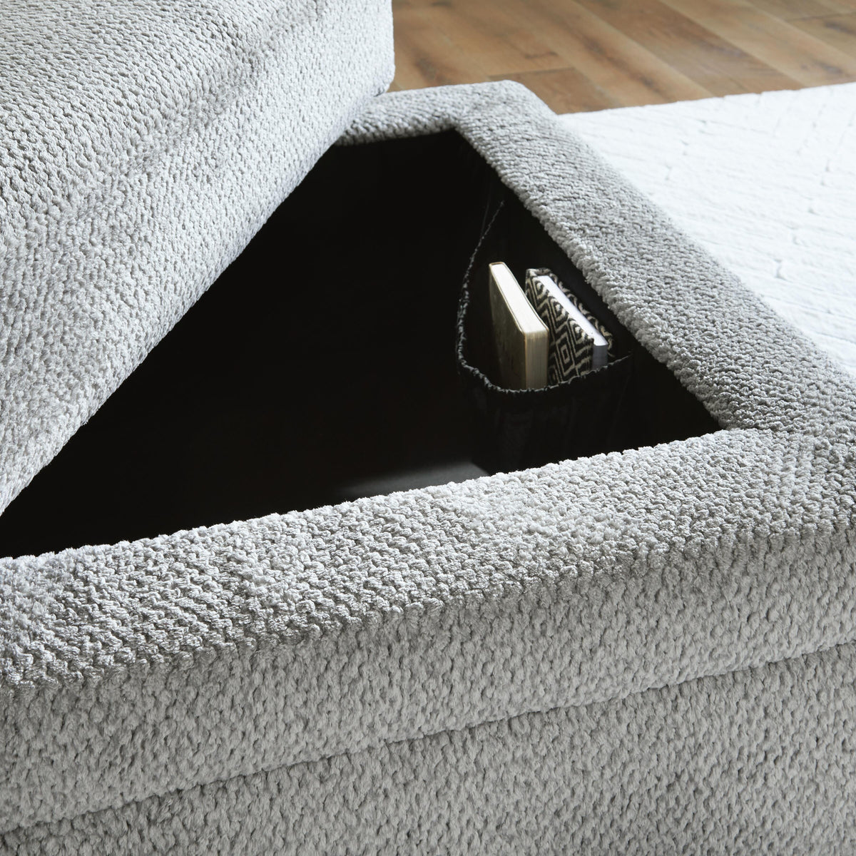 Casselbury Ottoman With Storage Velvet