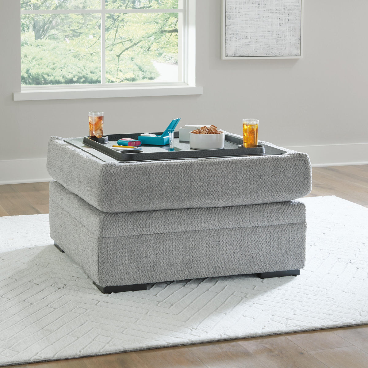 Casselbury Ottoman With Storage Velvet