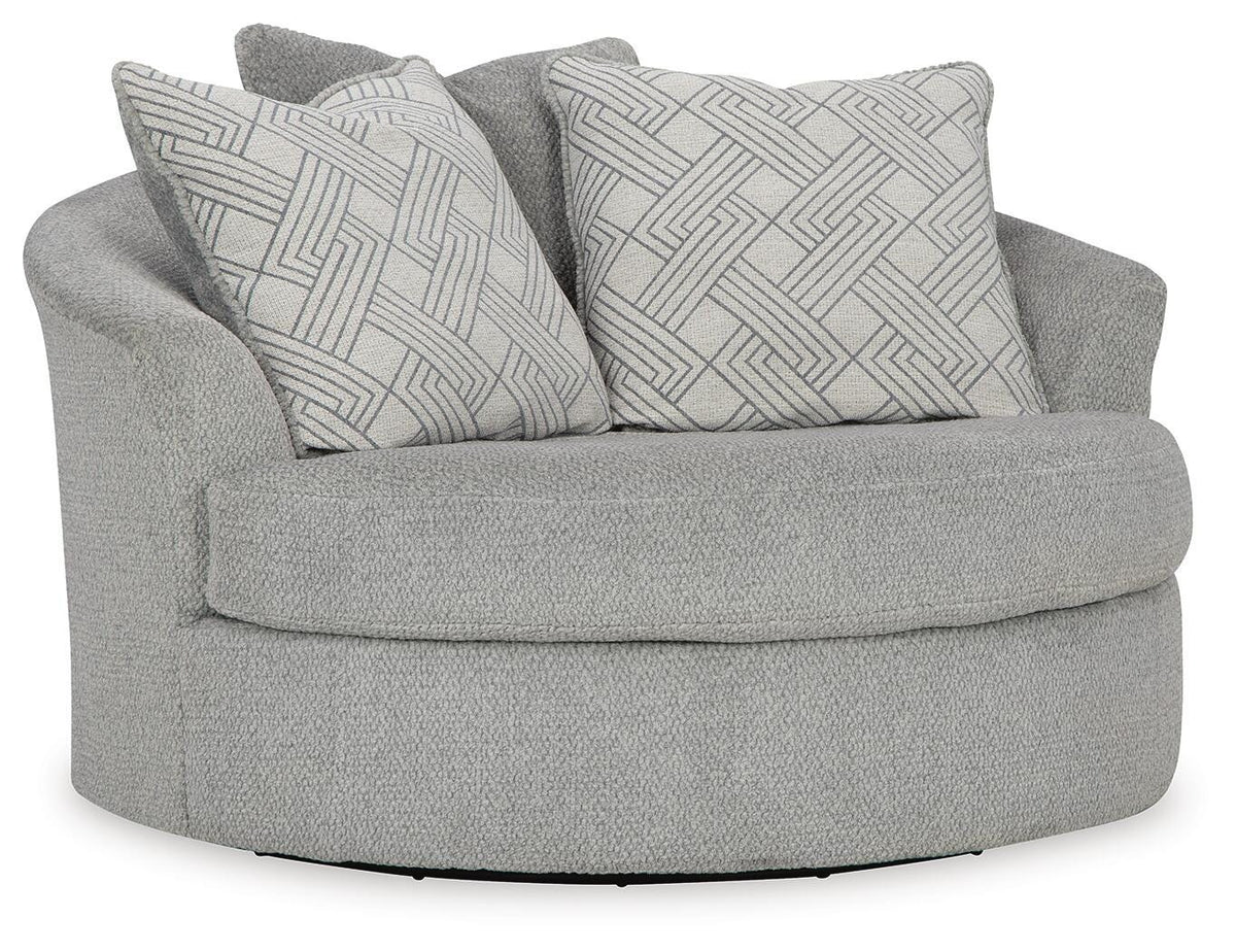 Casselbury Oversized Swivel Accent Chair Velvet