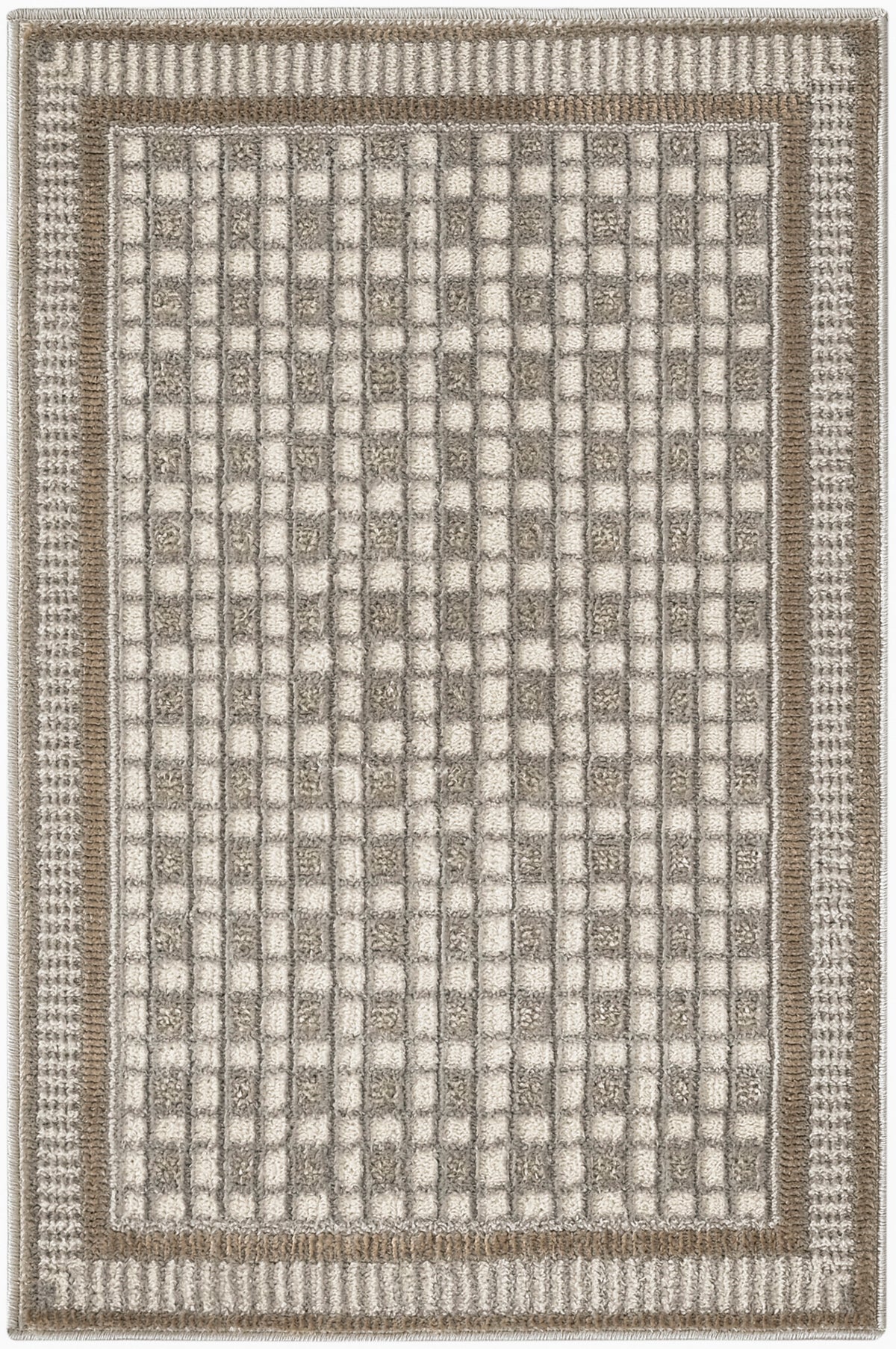 Nordic NRC03 Ivory Grey Rug - Rectangle