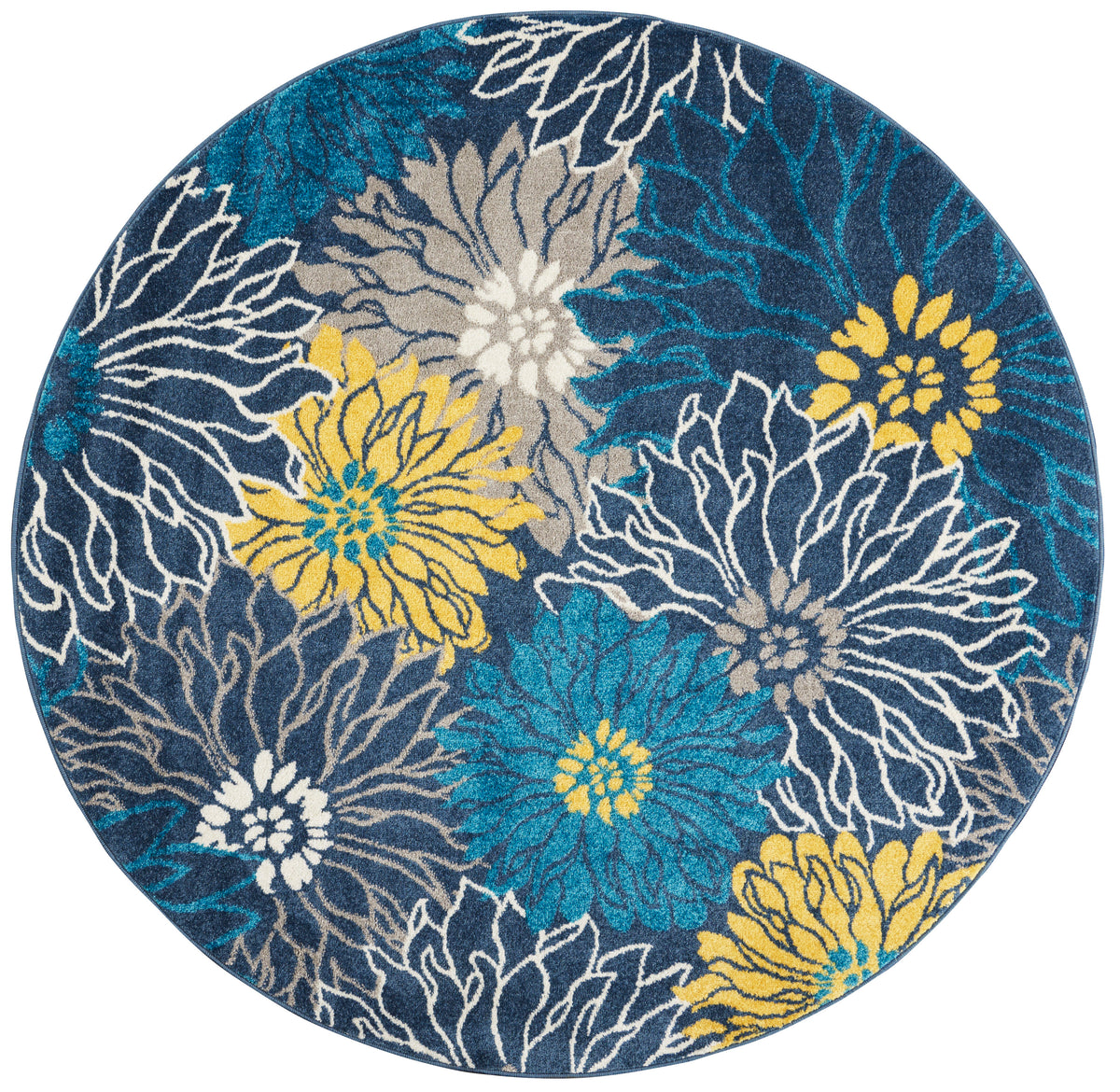 Passion PSN17 Blue Rug - Round