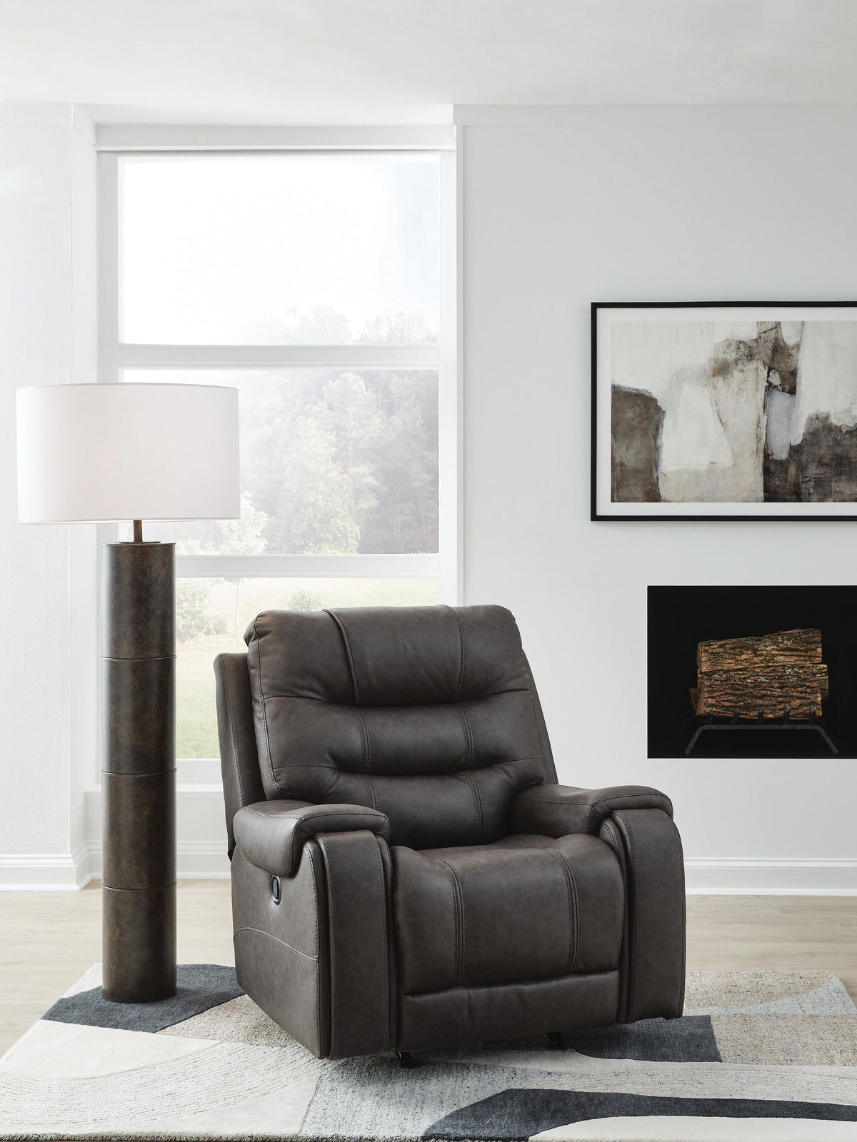 Femley Rocker Recliner Faux Leather