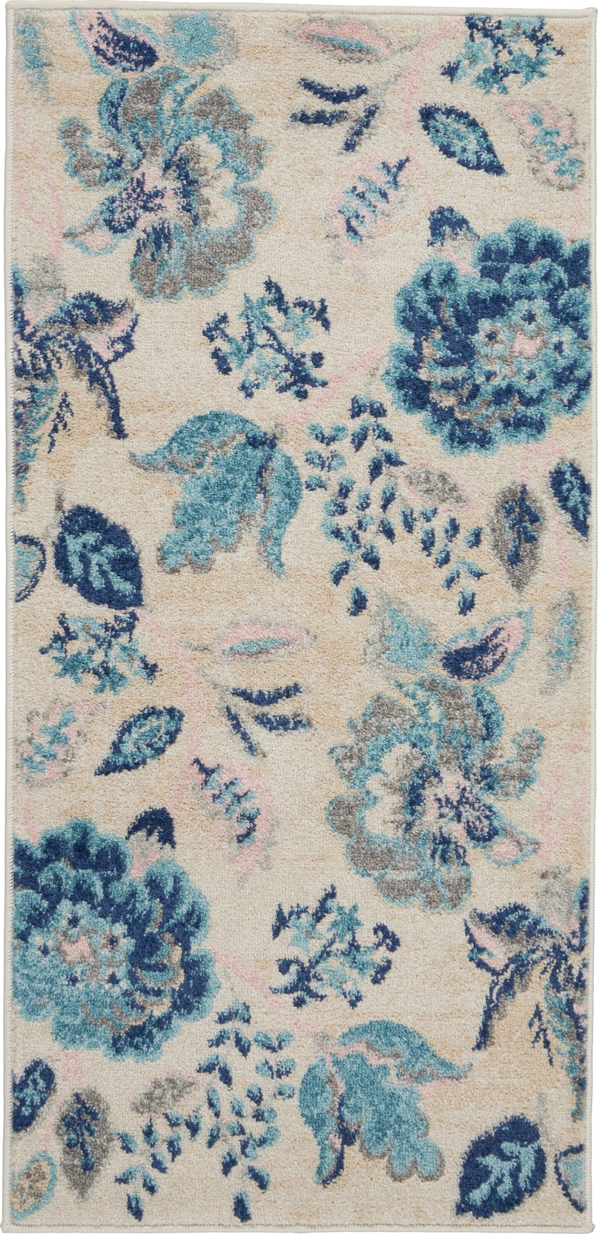 Tranquil TRA02 Ivory Light Blue Rug - Rectangle