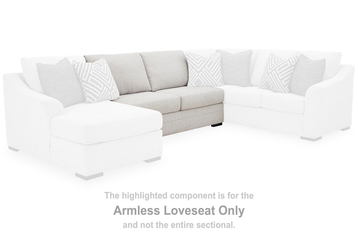 Koralynn Armless Loveseat Next-Gen Nuvella™ Performance Fabric