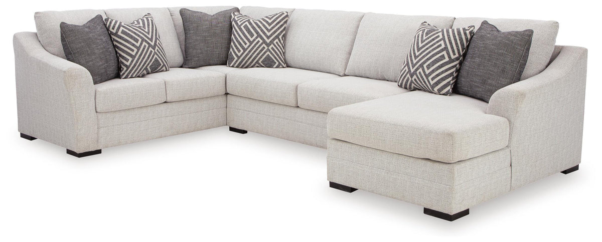 Koralynn 3-Piece Sectional with Chaise Next-Gen Nuvella™ Performance Fabric