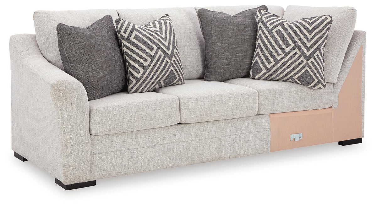 Koralynn LAF Sofa w/Corner Wedge Next-Gen Nuvella™ Performance Fabric