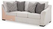 Koralynn RAF Sofa w/Corner Wedge Next-Gen Nuvella™ Performance Fabric