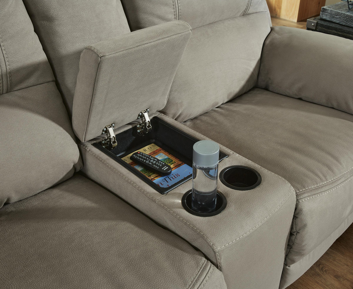 Next-Gen Gaucho DBL Rec Loveseat w/Console Microfiber