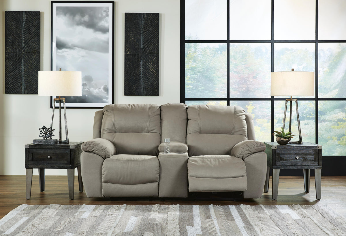 Next-Gen Gaucho DBL Rec Loveseat w/Console Microfiber