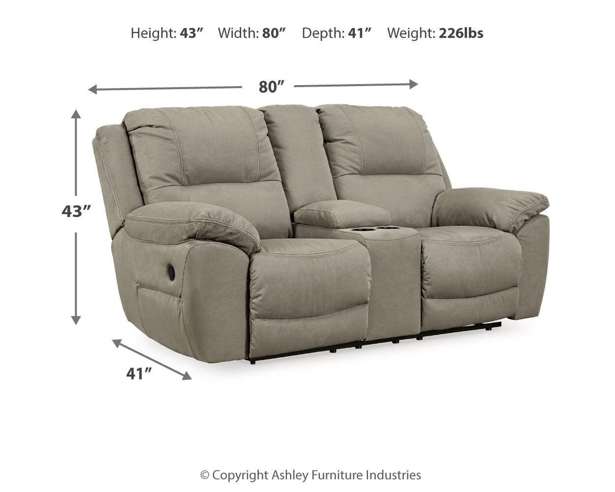 Next-Gen Gaucho DBL Rec Loveseat w/Console Microfiber