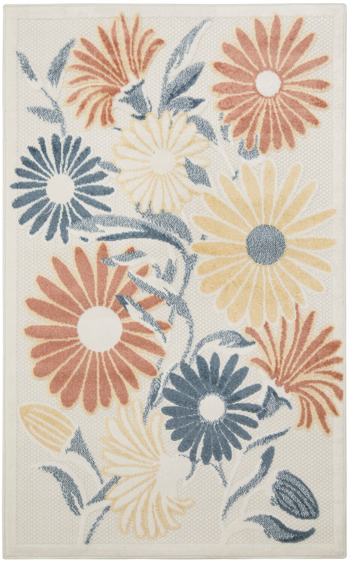 Aloha ALH33 Ivory Rose Rug - Rectangle