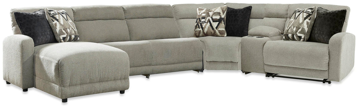 Colleyville 6-Piece Power Reclining Sectional with Chaise Chenille