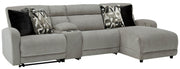 Colleyville 4-Piece Power Reclining Sectional with Chaise Chenille