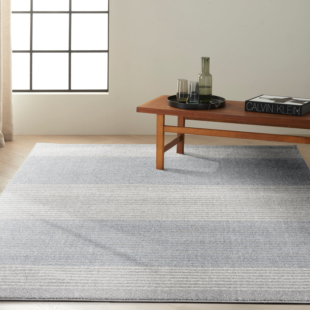 River Flow RFV06 Grey Rug - room scene