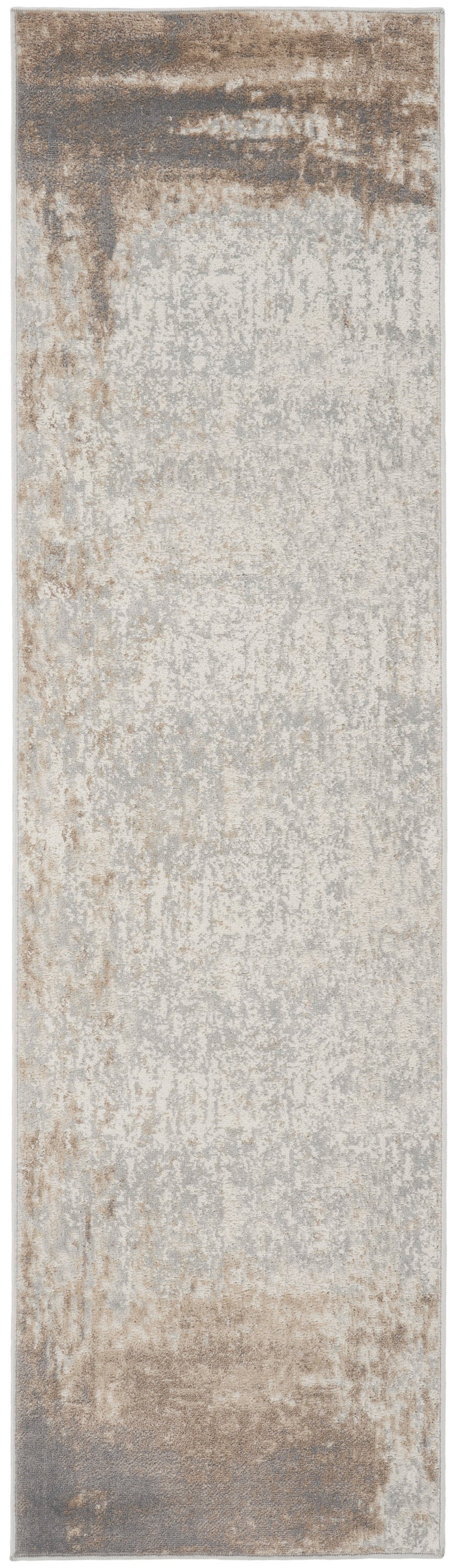 Elation ETN07 Grey Ivory Rug - Runner