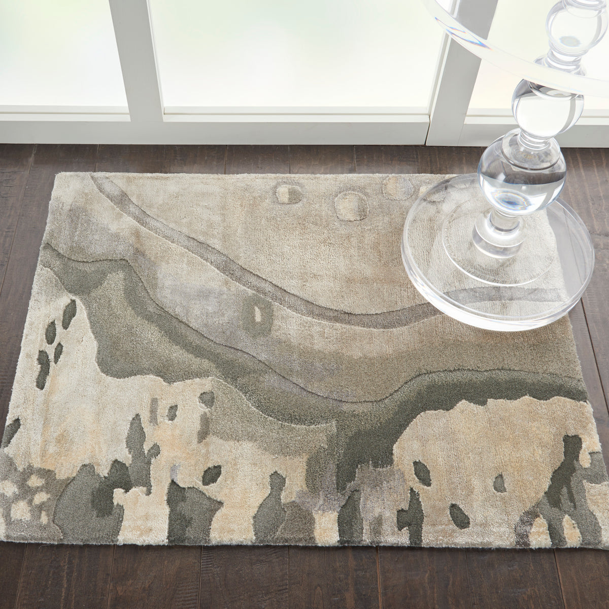 Prismatic PRS05 Silver Cloud Rug - room scene